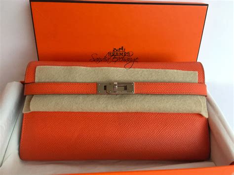 hermes kelly long wallet orange|hermes kelly wallet review.